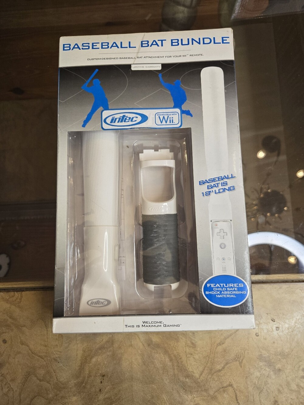 White Baseball Bat Bundle for Wii Remote